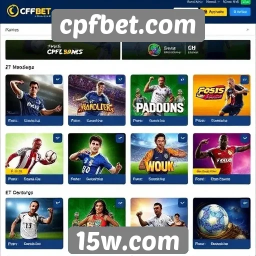 A variedade de jogos disponíveis em cpfbet.com